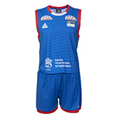 Official Peak volleyball jersey and shorts of Serbia male new - blue