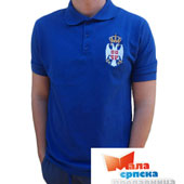 Polo T shirt Serbia - blue