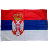 Mesh flag Serbia 200 cm x 130 cm