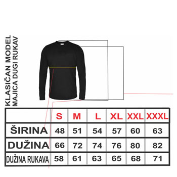 T shirt with long sleeves Serbia and Russia - black-1