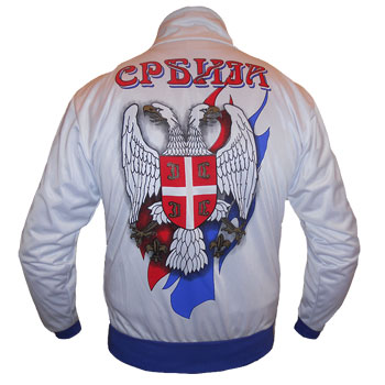 Serbia eagle tracksuit - white