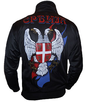 Serbia eagle tracksuit - black