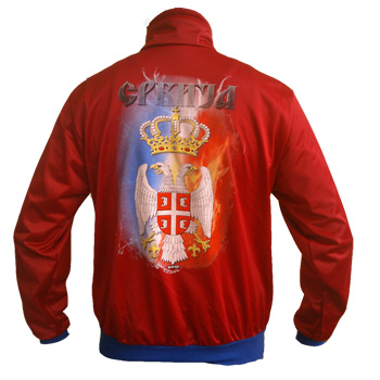 Serbia eagle tracksuit - red model A-1
