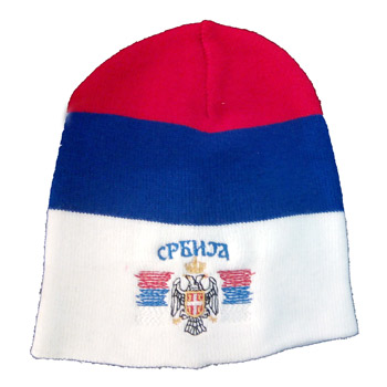 Zimska kapa Srbija - trobojna model 1