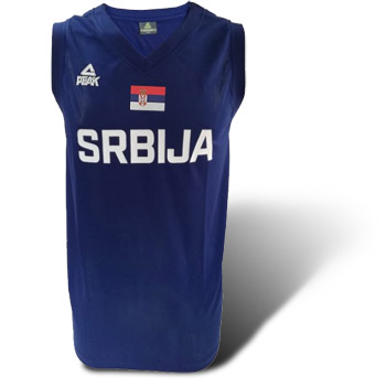 Womens Peak Serbia national basketball team jersey - blue