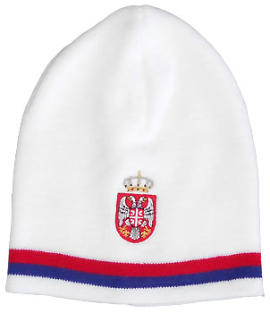 Winter cap Sertbia - white
