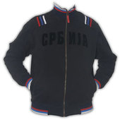 Black jacket - sweat shirt 'Serbia'