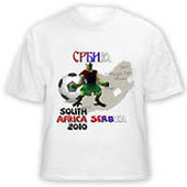 'Serbia in Africa' T shirt - model A