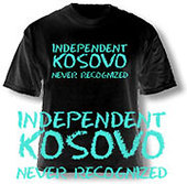 'Kosovo is Serbia' T shirt - model F