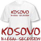 'Kosovo is Serbia' T shirt - model H