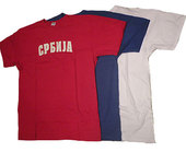 '3 Serbian colour' T shirts set