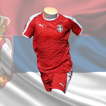 Puma kit - Serbia home jersey and shorts for World Cup 2018