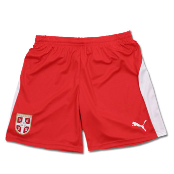 Puma Serbia home shorts for World Cup 2018