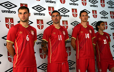 Umbro dečiji crveni fudbalski dres Srbije-1