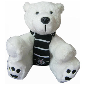 Baby teddy bear with scarf 2010
