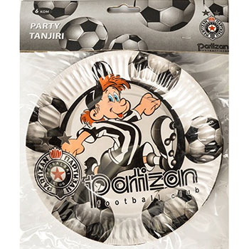 Party plates 6/1 FC Partizan 2078
