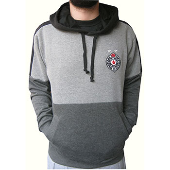 Gray hooded sweatshirt FC Partizan 2151