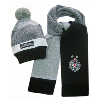 Kids set scarf and winter cap FC Partizan 2435