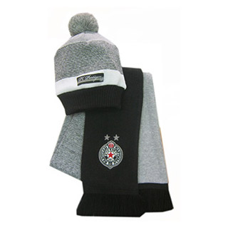 Kids set scarf and winter cap FC Partizan 2435-1