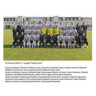 Coasters with teams 6/1 FC Partizan 2881-3