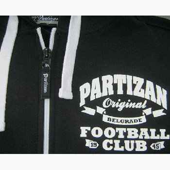 Kids zip sweatshirt with hoodie FC Partizan (size 8-14) 3600-2
