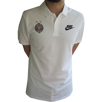 Nike bela polo majica FK Partizan 5176