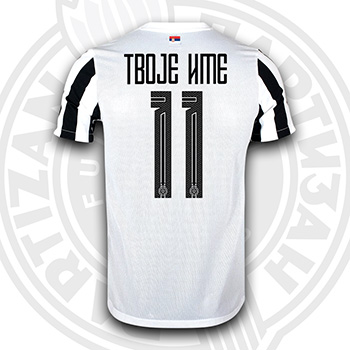 Nike kids black&white jersey FC Partizan 2022/23 with print