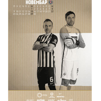 FC Partizan calendar 2020