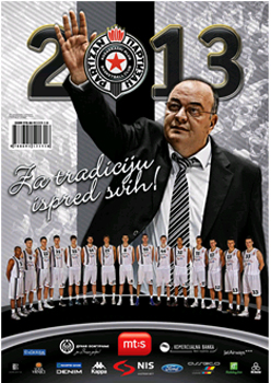 Kalendar KK Partizan 2013. 
