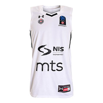 White BC Partizan jersey 2018/19 © Under Armour™ with print-3