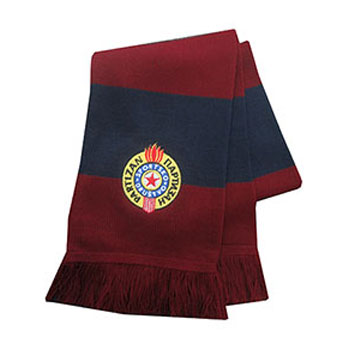Bar scarf Partizan blue-maroon 2433