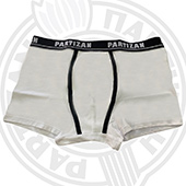 Mens boxer shorts Partizan - white 2010-B