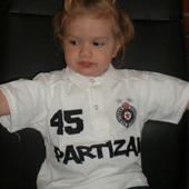 Kids polo shirt FC Partizan - white (2 - 6)