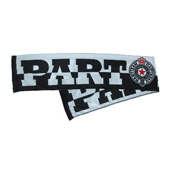 Svileni šal 'Crno beli' KK Partizan 2857