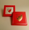 Red Star pin in box