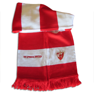 Crveno-beli šal KK Crvena Zvezda Crveno-beli šal KK Crvena Zvezda