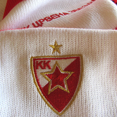 Crveno-beli šal KK Crvena Zvezda-1 Crveno-beli šal KK Crvena Zvezda-1
