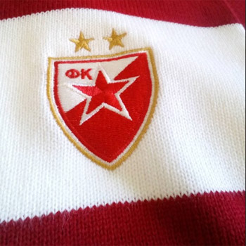Crveno beli bar šal FK Crvena Zvezda -2