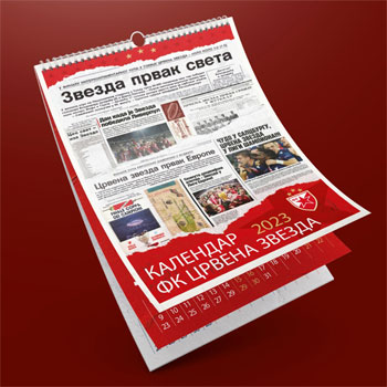 Kalendar FK Crvena zvezda za 2023.
