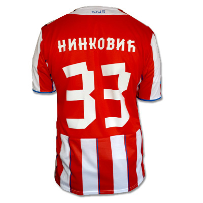 Puma red and white FC Red Star jersey 2013/14 with print Puma red and white FC Red Star jersey 2013/14 with print