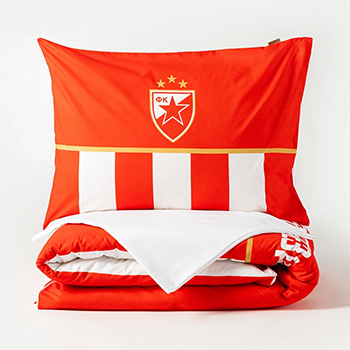 Posteljina Crvena zvezda - crveno-bela-3