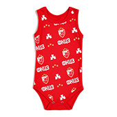 Bodi za bebe bez rukava Crvena zvezda 2025 - crveni