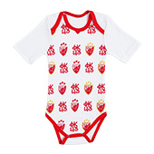 Bodi za bebe Crvena zvezda 2025 - beli