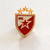 Značka FK Crvena Zvezda sa tri zvezde