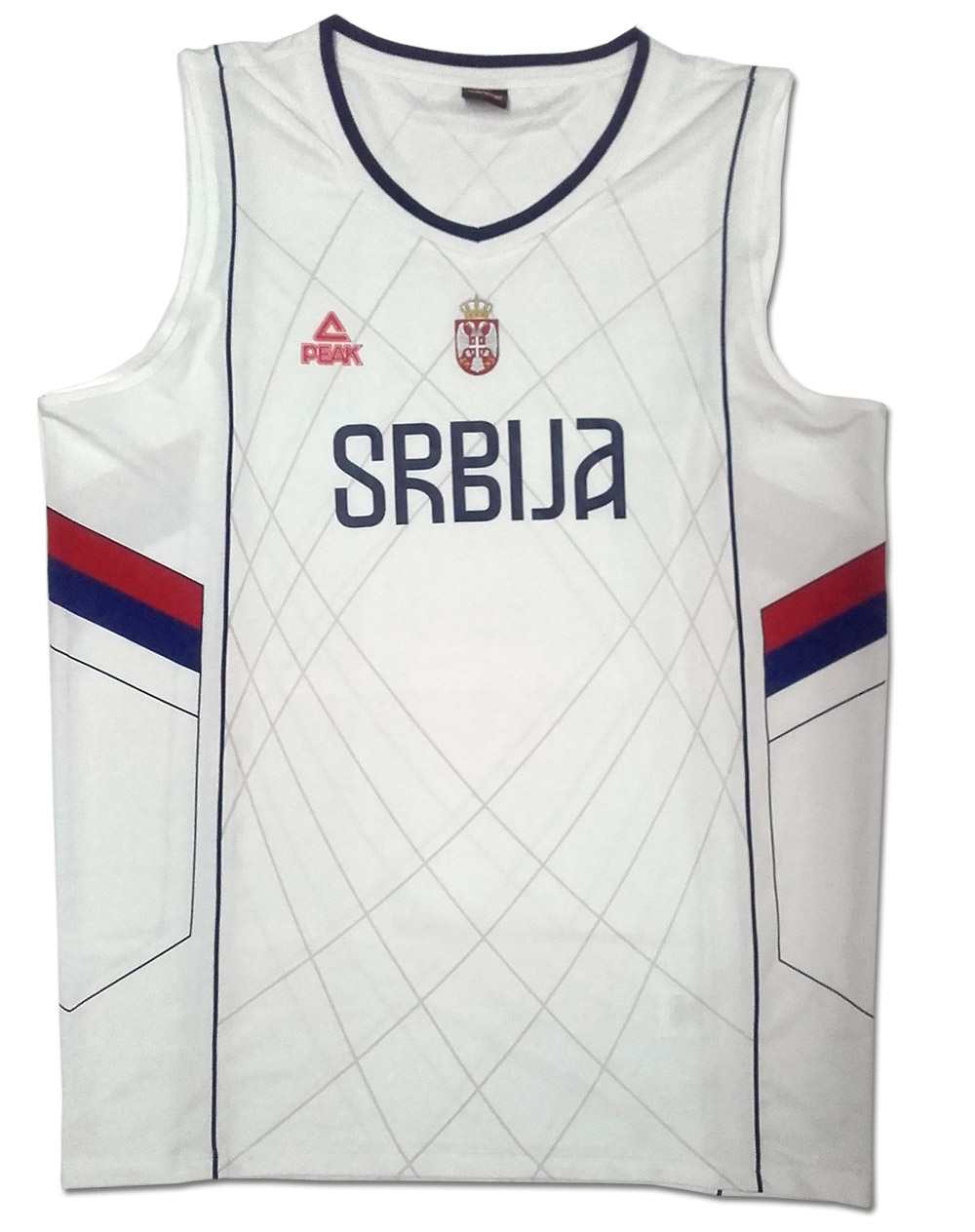 Peak ženski dres košarkaške reprezentacije Srbije sa štampom - beli 