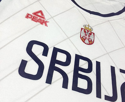 Peak dres košarkaške reprezentacije Srbije sa štampom - beli-2
