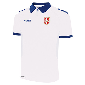 Capelli Sport replika belog dečijeg dresa fudbalske reprezentacije Srbije 2025/26