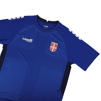 Capelli Sport replika plavog dečijeg dresa fudbalske reprezentacije Srbije 2025/26-1