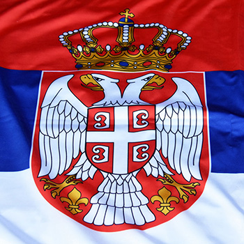 Zastava Srbije – unutrašnja/svečana – krep saten 120x80cm-1