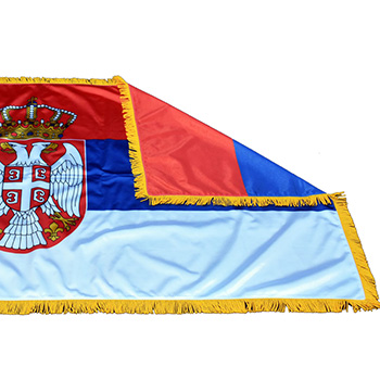 Zastava Srbije – unutrašnja/svečana – krep saten 120x80cm-2